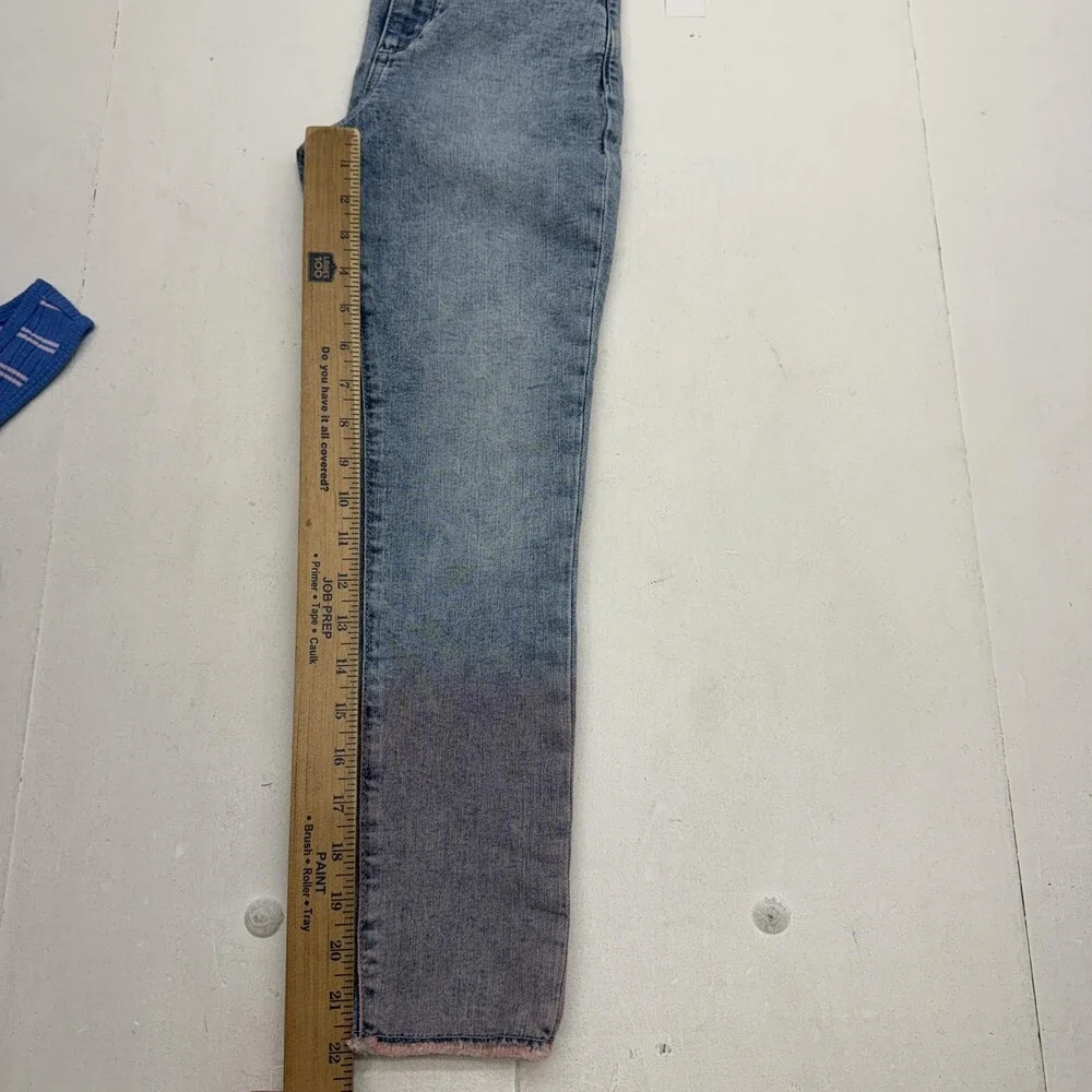 Gap Old Navy Outfit Set Girls 10 Blue Striped Tank Denim Jeans 2 Piece Casual